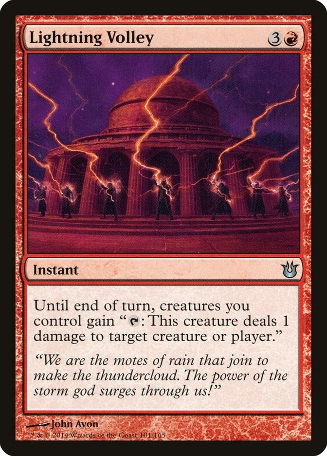 Image for Lightning Volley (Born of the Gods) (101) - Magic: The Gathering