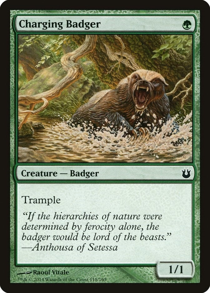 Image for Charging Badger (Born of the Gods) (118) - Magic: The Gathering
