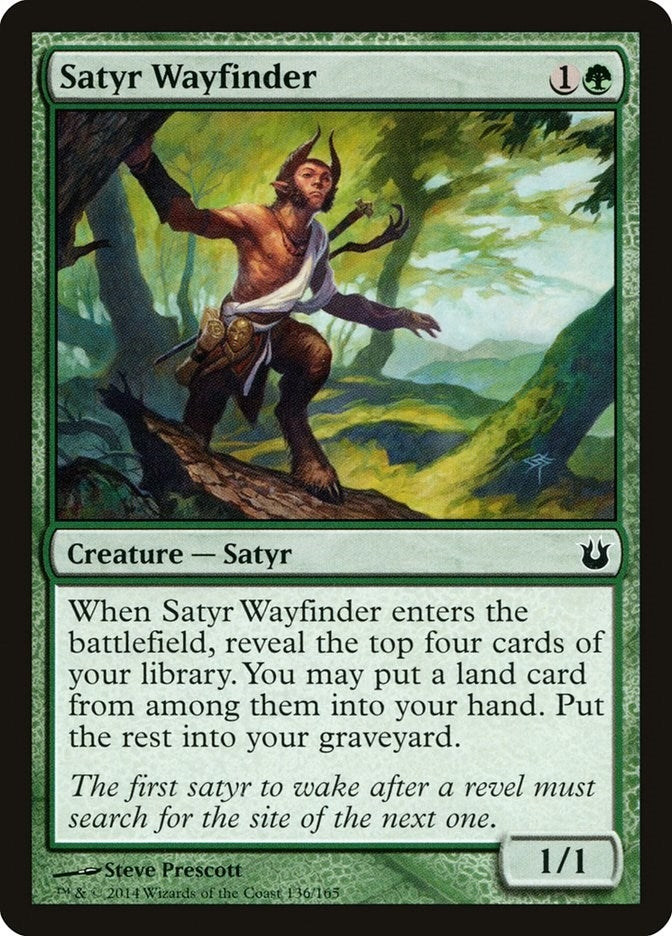Image for Satyr Wayfinder (Born of the Gods) (136) - Magic: The Gathering