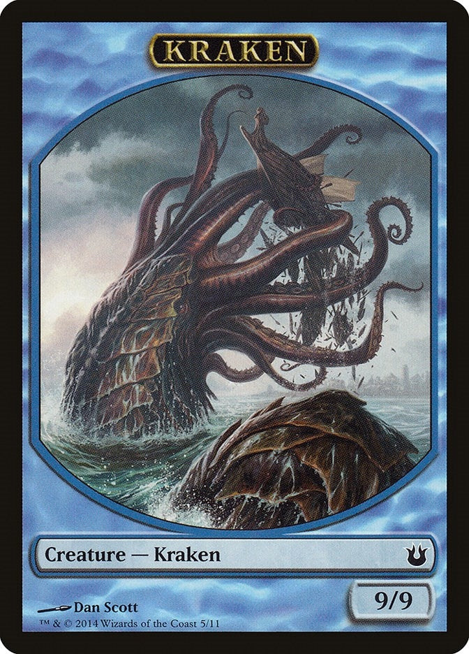 Image for Kraken Token (Born of the Gods) (5) - Magic: The Gathering