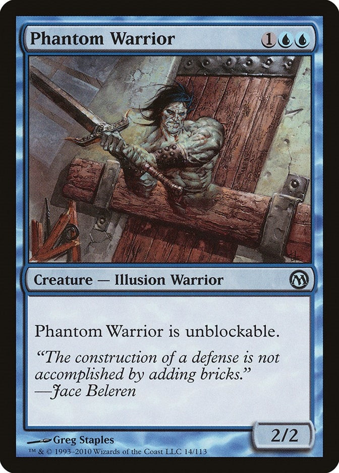 Image for Phantom Warrior (Duels of the Planeswalkers) (14) - Magic: The Gathering