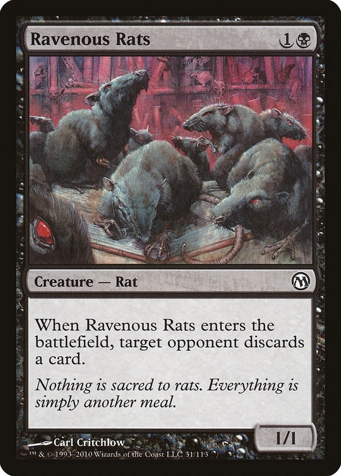 Image for Ravenous Rats (Duels of the Planeswalkers) (31) - Magic: The Gathering