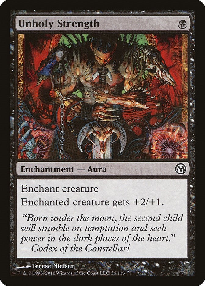 Image for Unholy Strength (Duels of the Planeswalkers) (36) - Magic: The Gathering