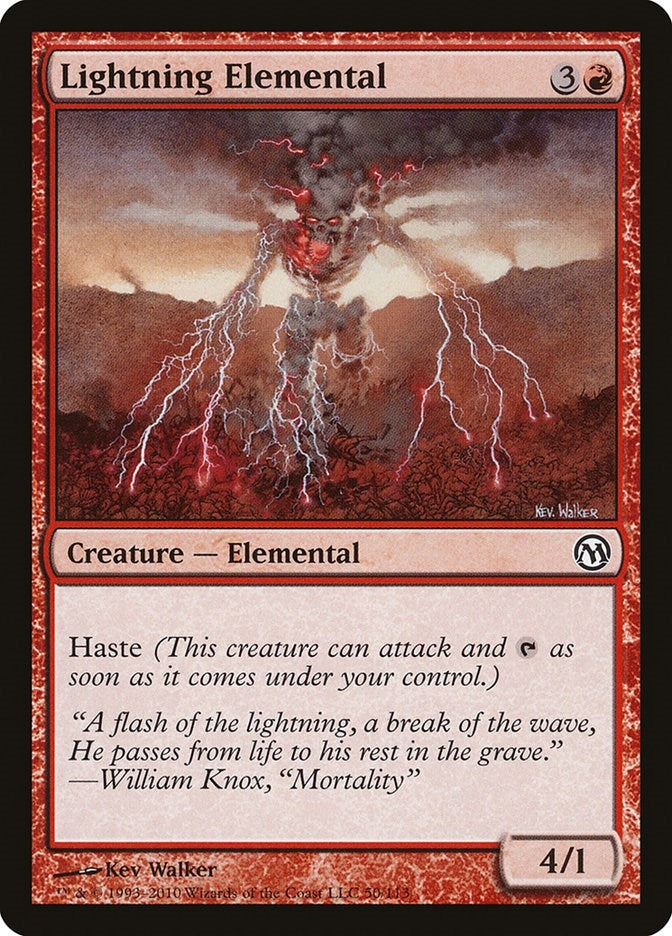 Image for Lightning Elemental (Duels of the Planeswalkers) (50) - Magic: The Gathering