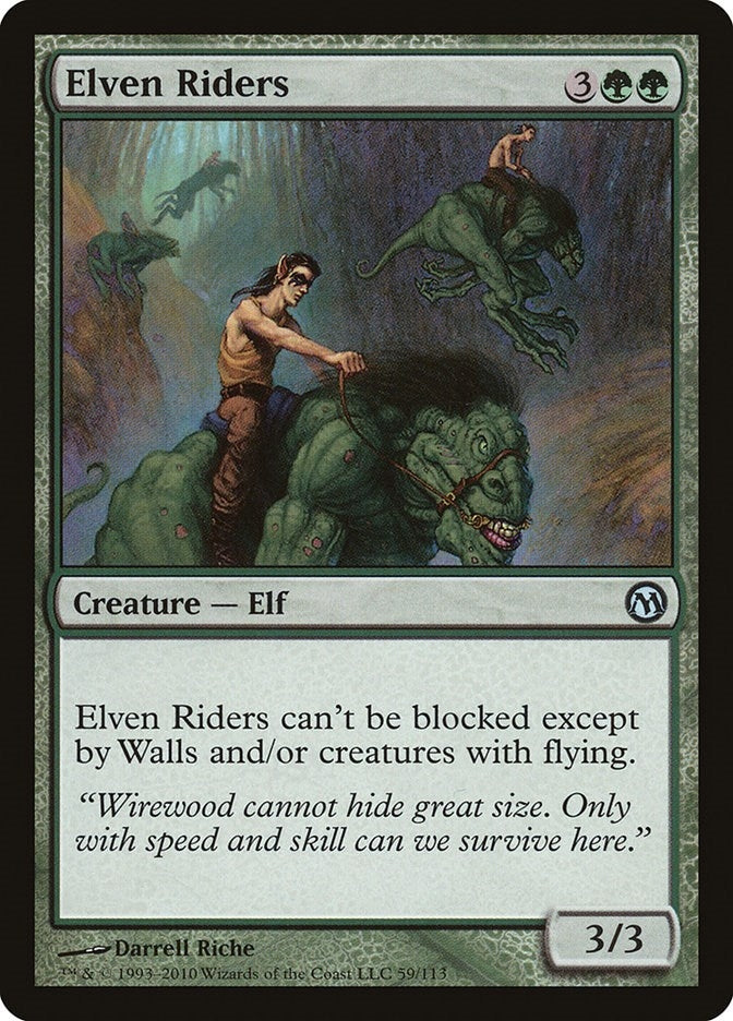 Image for Elven Riders (Duels of the Planeswalkers) (59) - Magic: The Gathering