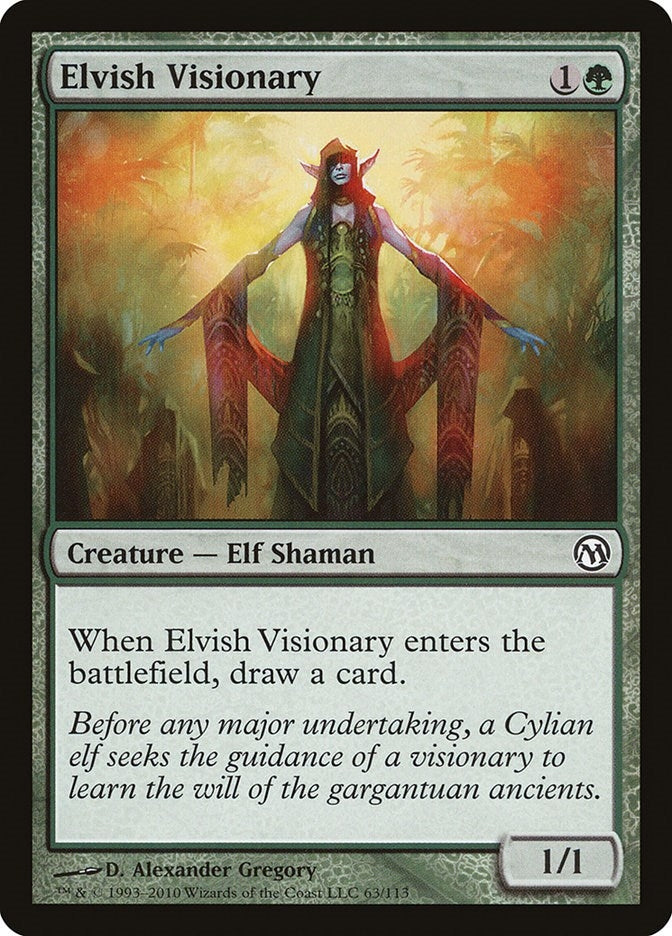 Image for Elvish Visionary (Duels of the Planeswalkers) (63) - Magic: The Gathering