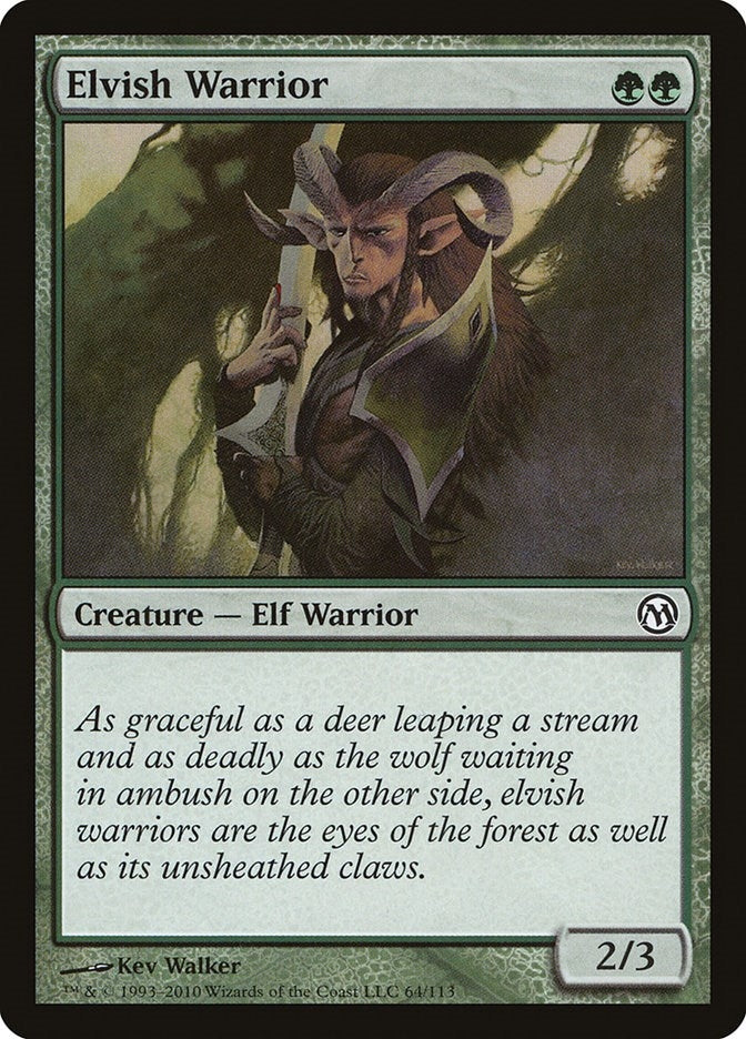 Image for Elvish Warrior (Duels of the Planeswalkers) (64) - Magic: The Gathering