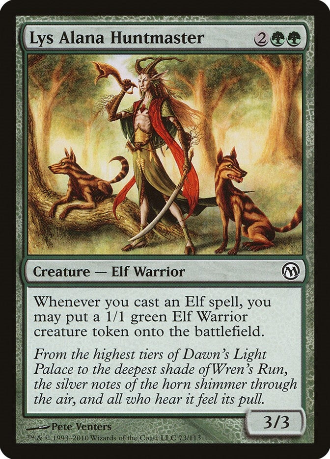 Image for Lys Alana Huntmaster (Duels of the Planeswalkers) (73) - Magic: The Gathering
