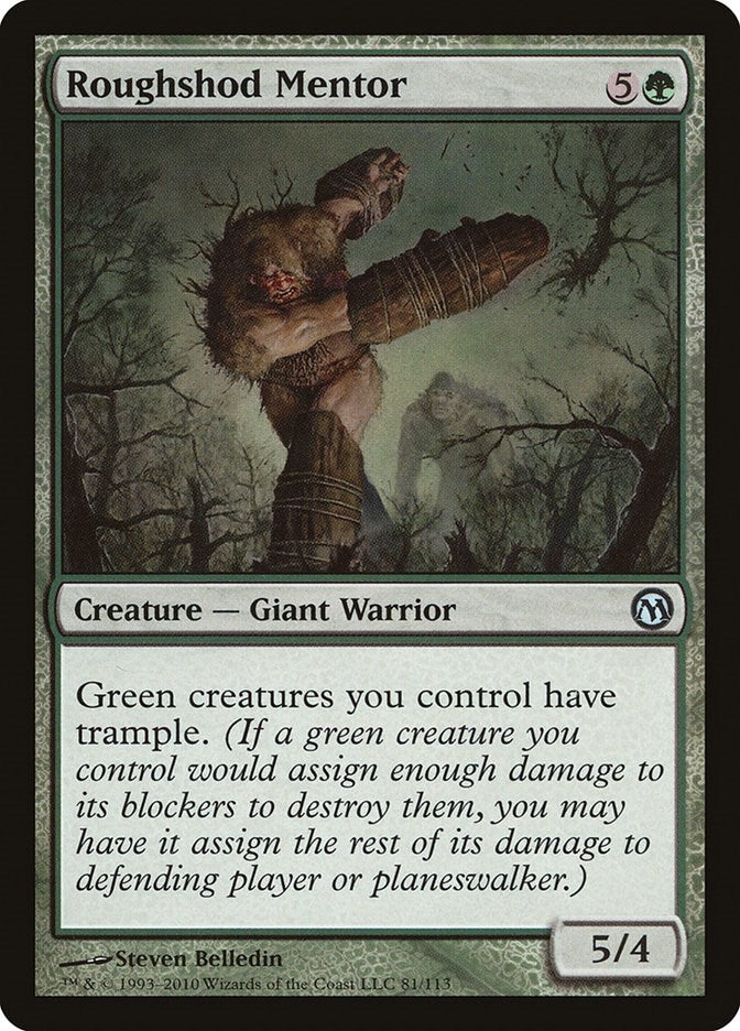 Image for Roughshod Mentor (Duels of the Planeswalkers) (81) - Magic: The Gathering