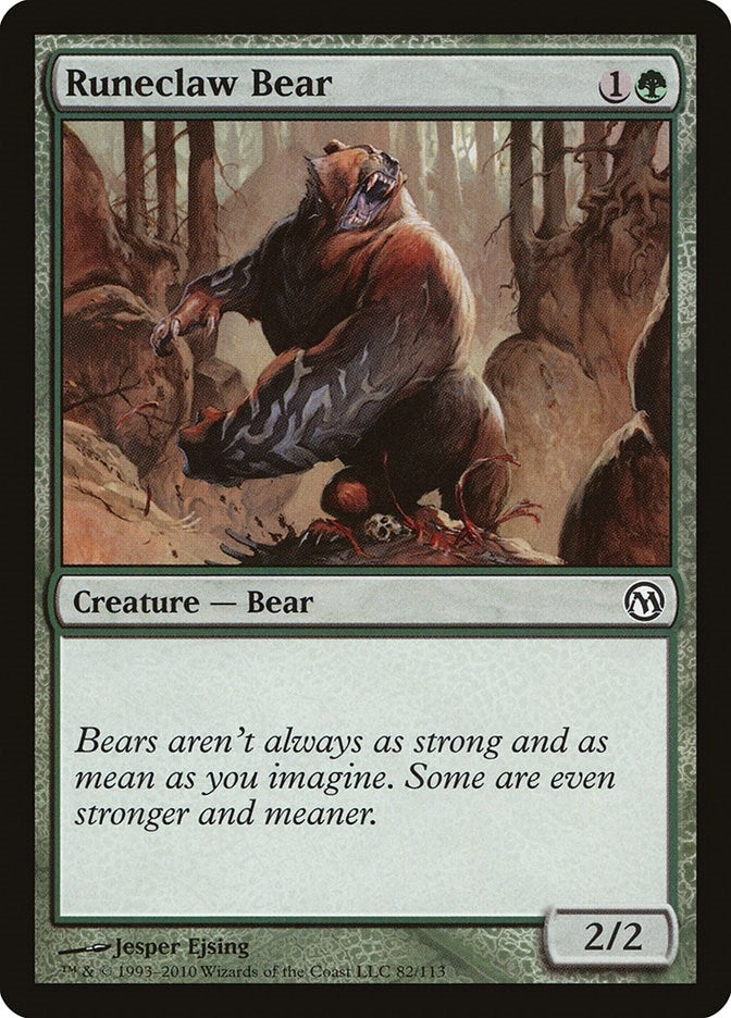 Image for Runeclaw Bear (Duels of the Planeswalkers) (82) - Magic: The Gathering