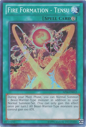 Image for Fire Formation - Tensu (Astral Pack 4) (AP04-EN012) - YuGiOh