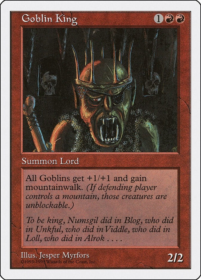 Image for Goblin King (Anthologies) (2) - Magic: The Gathering
