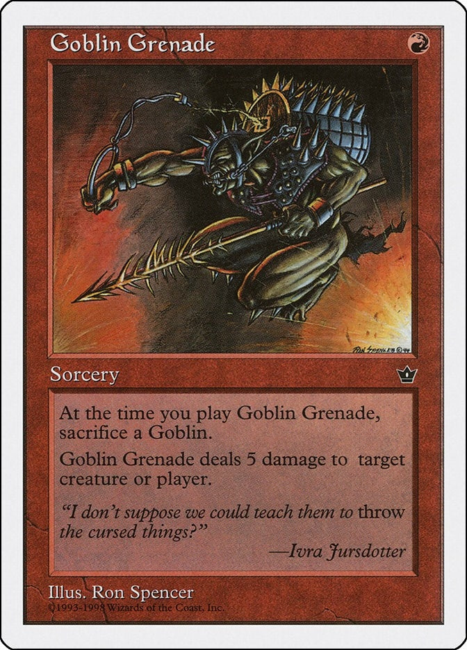 Image for Goblin Grenade (Anthologies) (29) - Magic: The Gathering