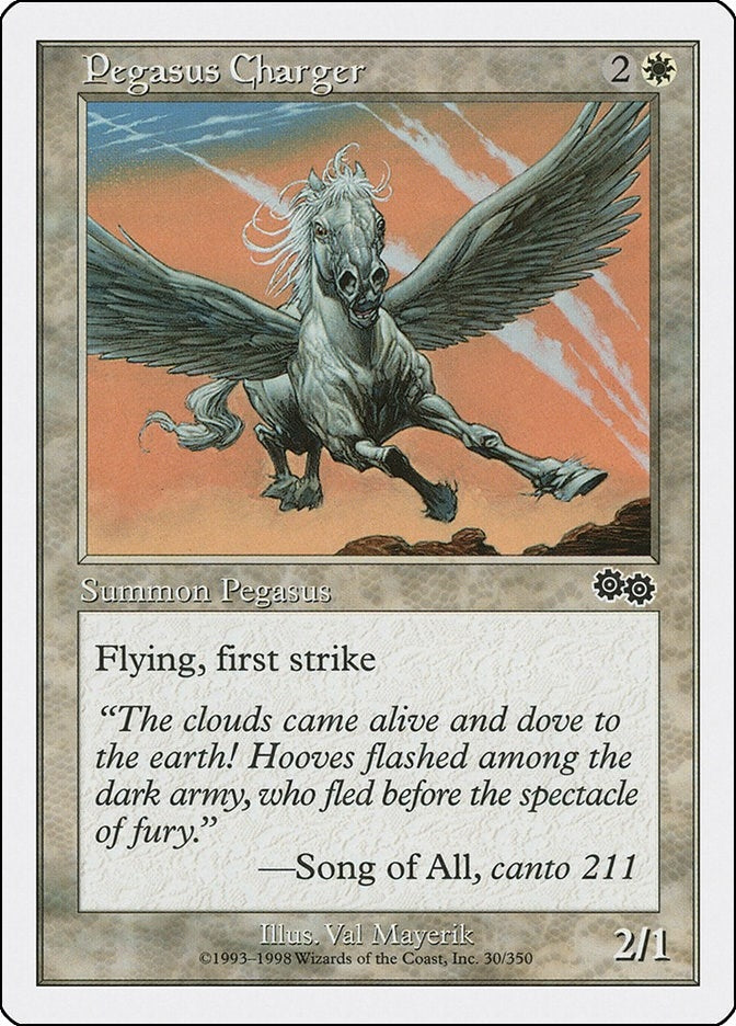 Image for Pegasus Charger (Anthologies) (30) - Magic: The Gathering
