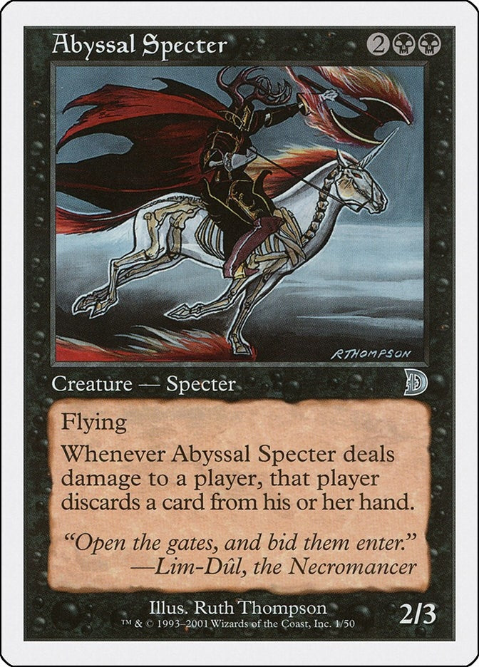 Image for Abyssal Specter (Deckmasters Garfield vs Finkel) (1) - Magic: The Gathering