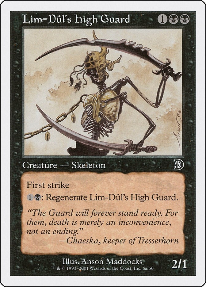 Image for Lim-Dul's High Guard (6a) (Deckmasters Garfield vs Finkel) (6a) - Magic: The Gathering
