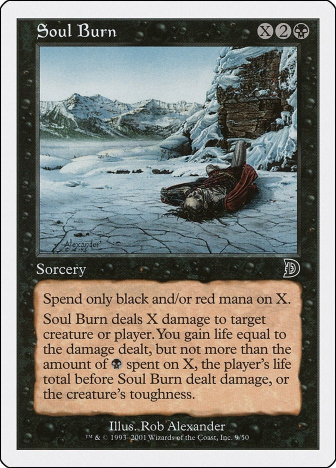 Image for Soul Burn (Deckmasters Garfield vs Finkel) (9) - Magic: The Gathering