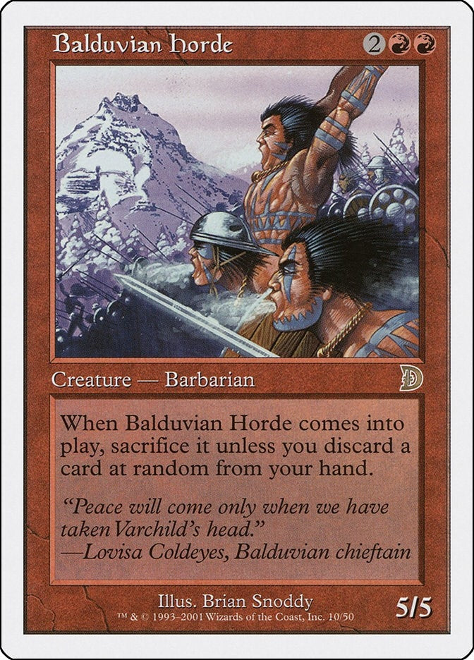 Image for Balduvian Horde (Deckmasters Garfield vs Finkel) (10) - Magic: The Gathering