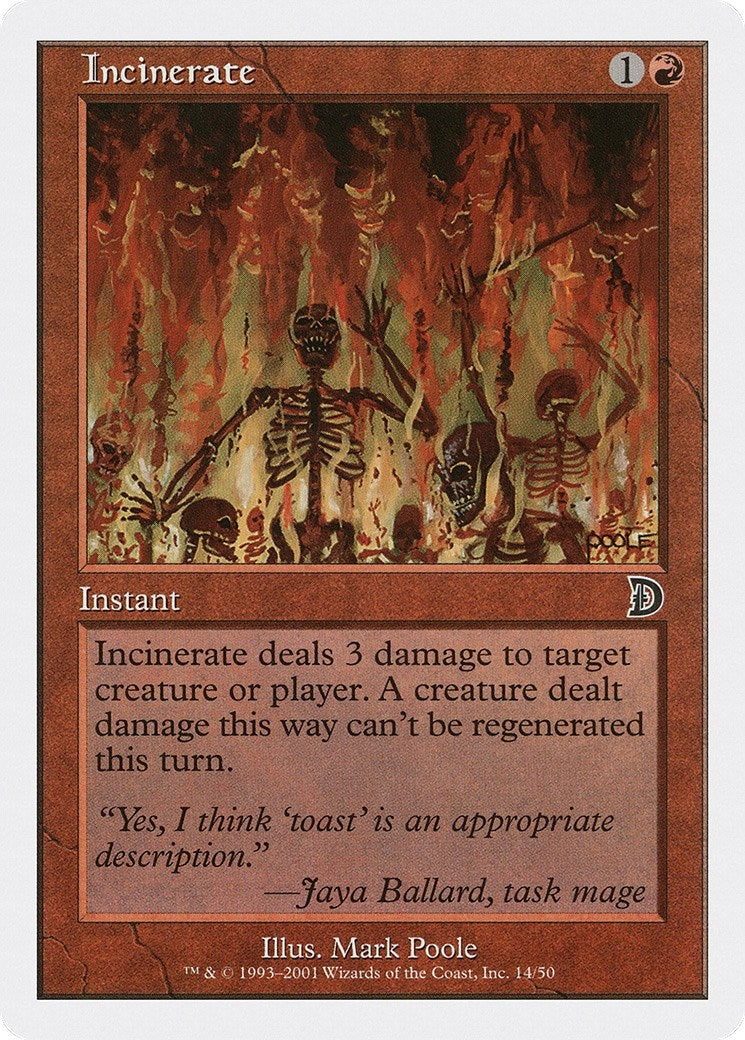 Image for Incinerate (Deckmasters Garfield vs Finkel) (14) - Magic: The Gathering