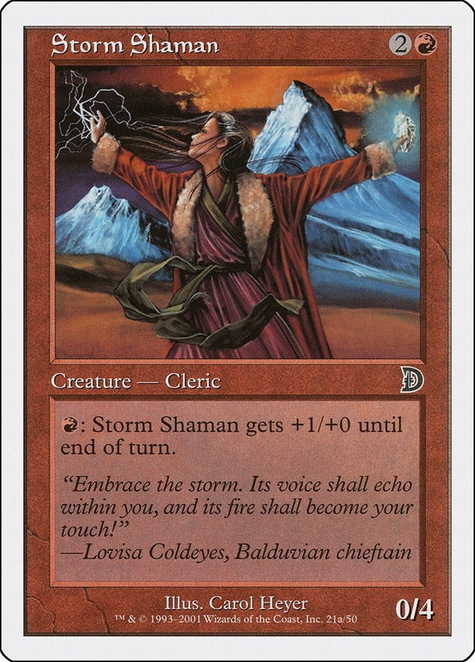 Image for Storm Shaman (21a) (Deckmasters Garfield vs Finkel) (21a) - Magic: The Gathering