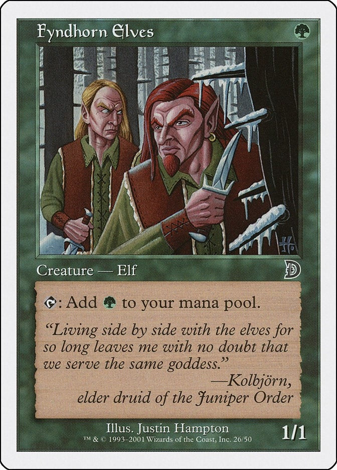 Image for Fyndhorn Elves (Deckmasters Garfield vs Finkel) (26) - Magic: The Gathering