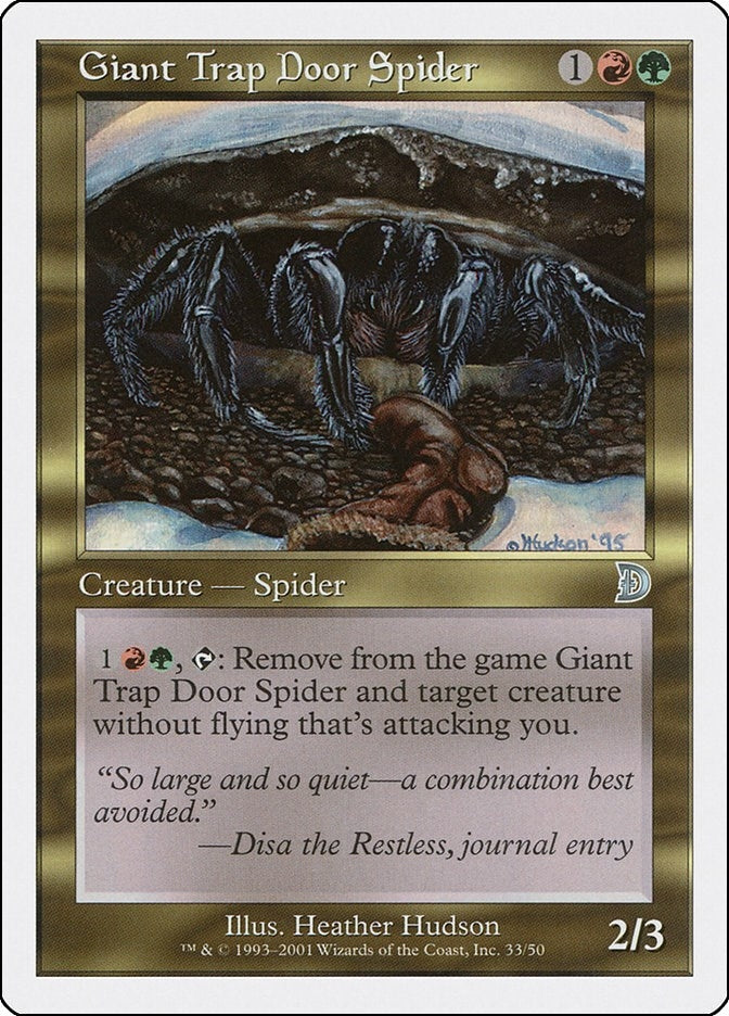 Image for Giant Trap Door Spider (Deckmasters Garfield vs Finkel) (33) - Magic: The Gathering