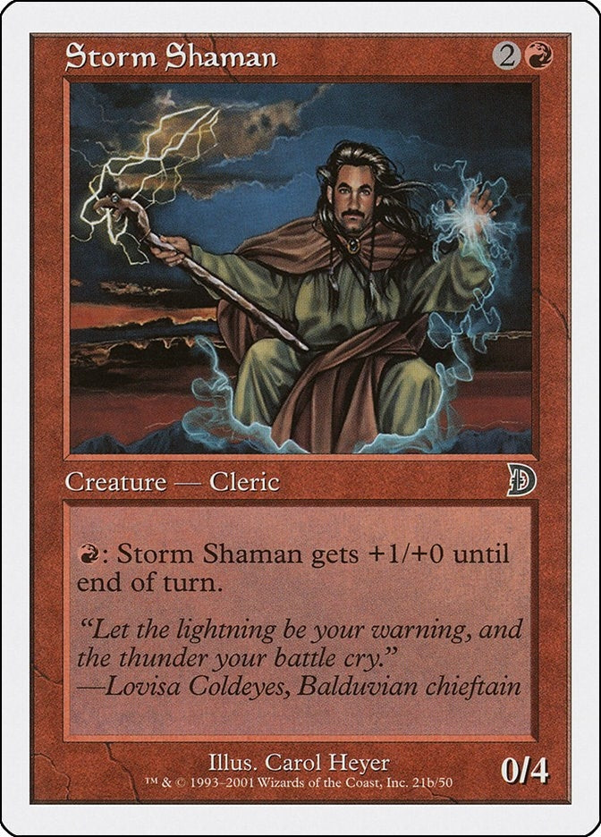 Image for Storm Shaman (21b) (Deckmasters Garfield vs Finkel) (21b) - Magic: The Gathering