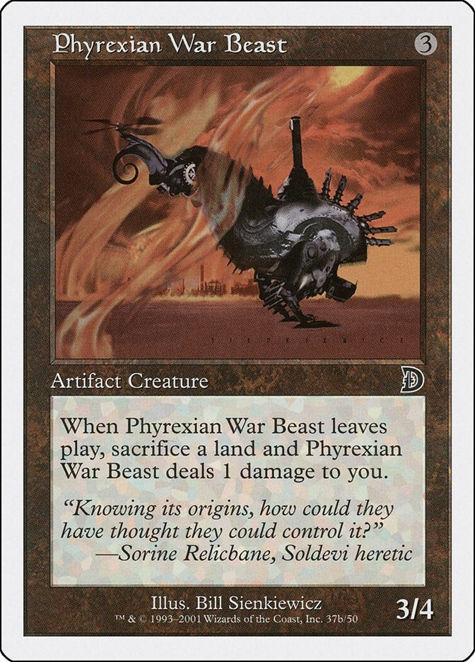 Image for Phyrexian War Beast (37b) (Deckmasters Garfield vs Finkel) (37b) - Magic: The Gathering