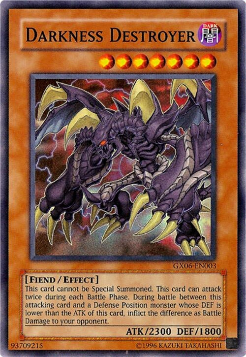 Image for Darkness Destroyer (Yu-Gi-Oh! GX Tag Force Promotional Cards) (GX06-EN003) - YuGiOh