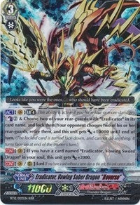 Image for Eradicator, Vowing Saber Dragon "Reverse" (BT12: Binding Force of the Black Rings) (BT12/003EN) - Cardfight Vanguard