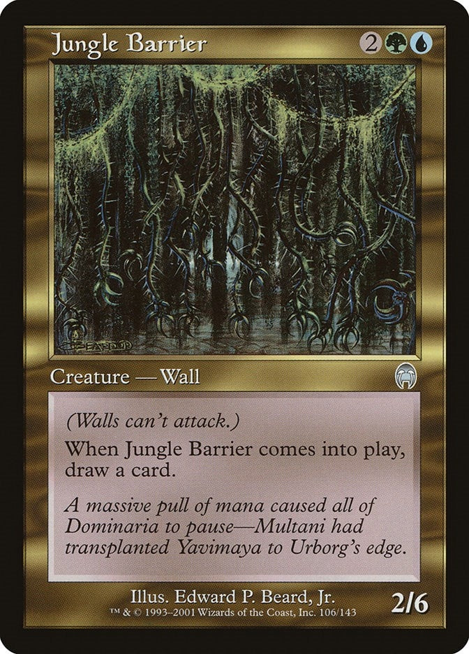Image for Jungle Barrier (Apocalypse) (106) - Magic: The Gathering