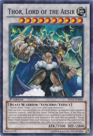 Image for Thor, Lord of the Aesir (Starfoil) (Star Pack 2014) (SP14-EN048) - YuGiOh