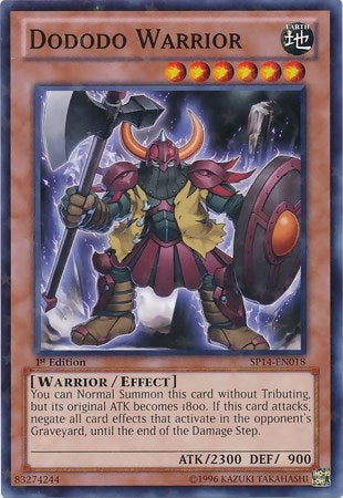 Image for Dododo Warrior (Starfoil) (Star Pack 2014) (SP14-EN018) - YuGiOh