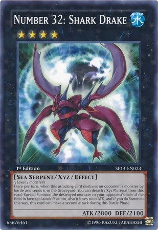 Image for Number 32: Shark Drake (Starfoil) (Star Pack 2014) (SP14-EN023) - YuGiOh