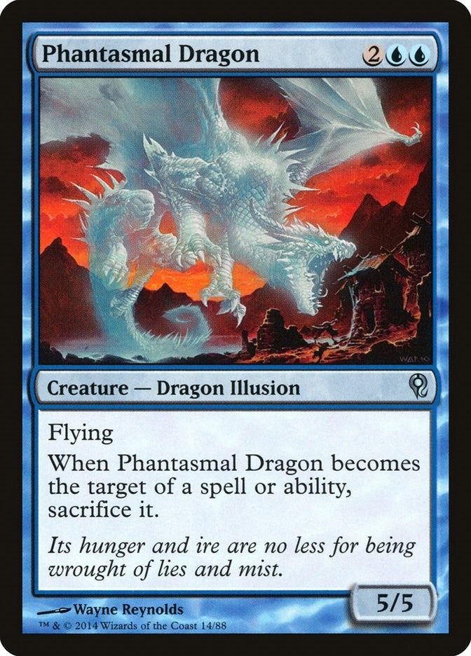 Image for Phantasmal Dragon (Duel Decks: Jace vs. Vraska) (14) - Magic: The Gathering