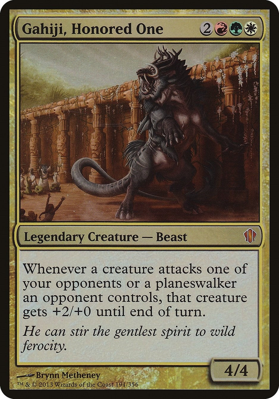 Image for Gahiji, Honored One (Commander 2013) (Oversize Cards) (191) - Magic: The Gathering