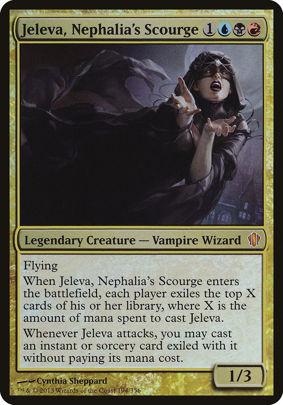 Image for Jeleva, Nephalia's Scourge (Commander 2013) (Oversize Cards) (194) - Magic: The Gathering