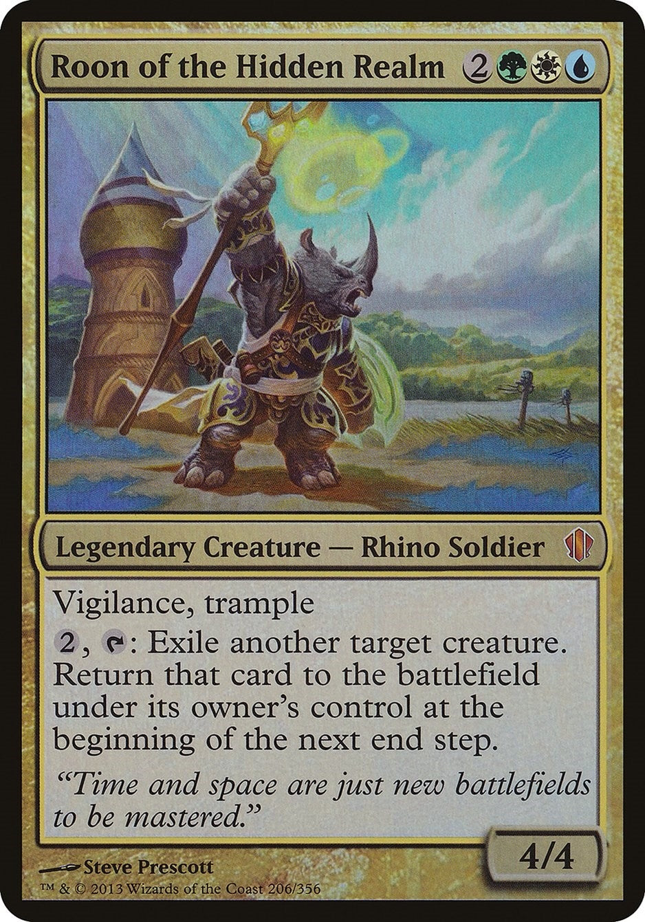 Image for Roon of the Hidden Realm (Commander 2013) (Oversize Cards) (206) - Magic: The Gathering