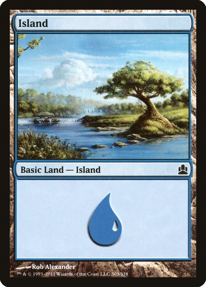 Image for Island (303) (Commander) (303) - Magic: The Gathering