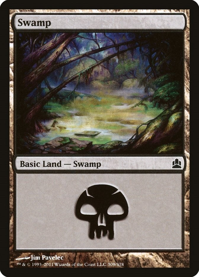 Image for Swamp (309) (Commander) (309) - Magic: The Gathering