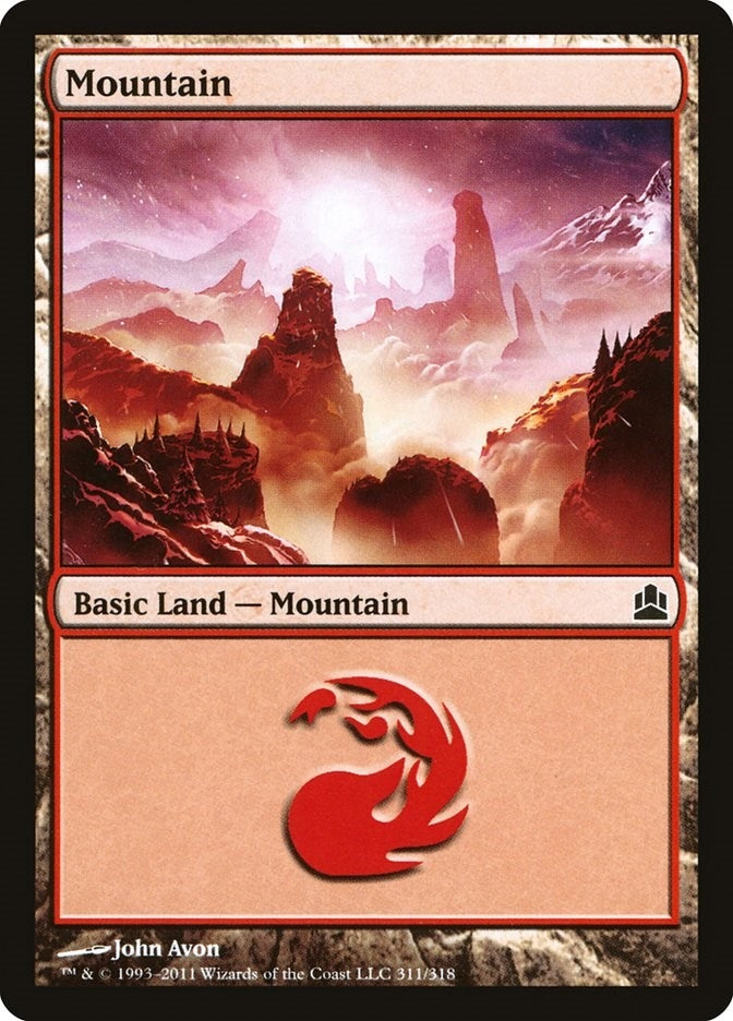 Image for Mountain (311) (Commander) (311) - Magic: The Gathering