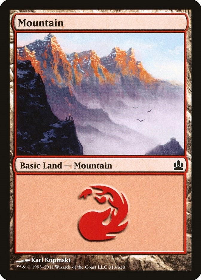 Image for Mountain (313) (Commander) (313) - Magic: The Gathering