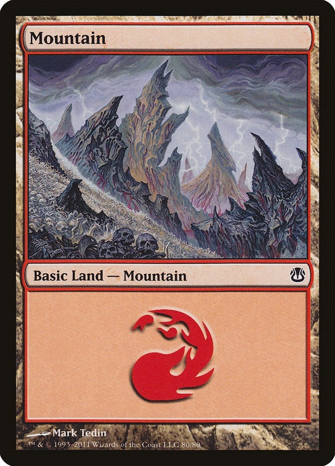 Image for Mountain (80) (Duel Decks: Ajani vs. Nicol Bolas) (80) - Magic: The Gathering