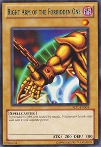 Image for Right Arm of the Forbidden One (Blue) (Duelist League Promo) (DL11-EN004) - YuGiOh