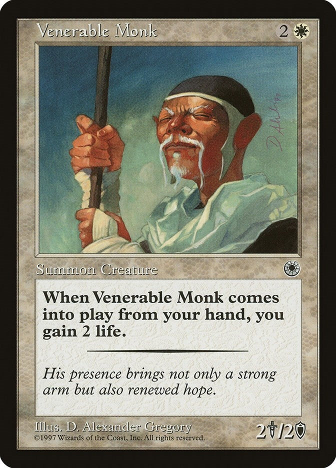 Image for Venerable Monk (Portal) - Magic: The Gathering