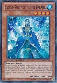 Image for Sacred Spirit of the Ice Barrier (Duel Terminal 4) (DT04-EN034) - YuGiOh