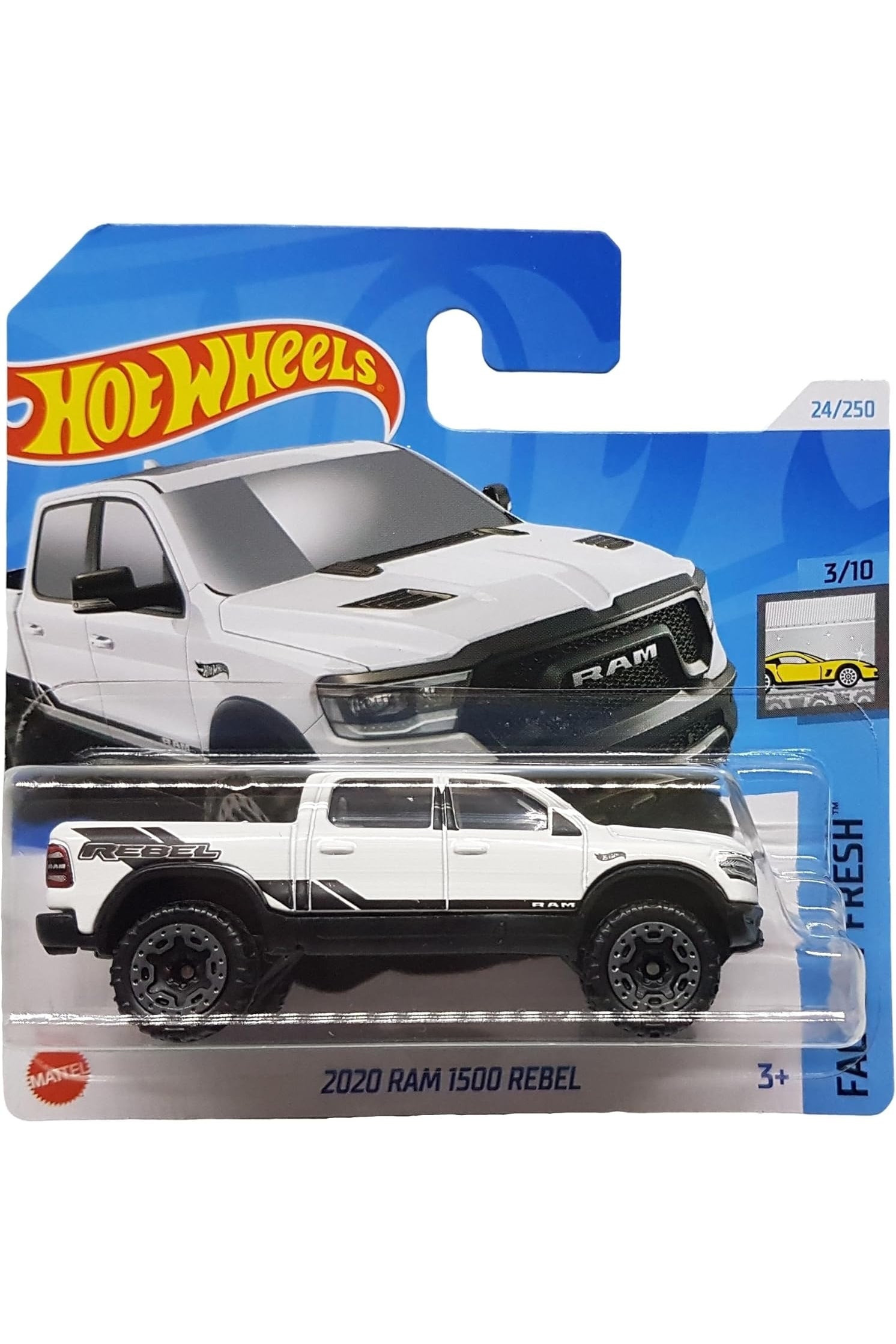 024/250 Hot Wheels - 2020 Ram 1500 Rebel - Factory Fresh 3/10 - HTC52 2024 - Hot Wheels
