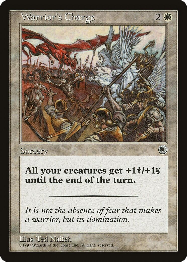 Image for Warrior's Charge (Flavor Text) (Portal) - Magic: The Gathering
