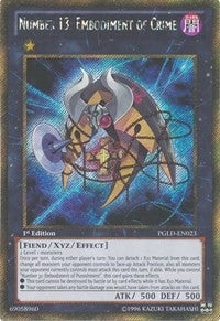 Image for Number 13: Embodiment of Crime (Premium Gold) (PGLD-EN023) - YuGiOh