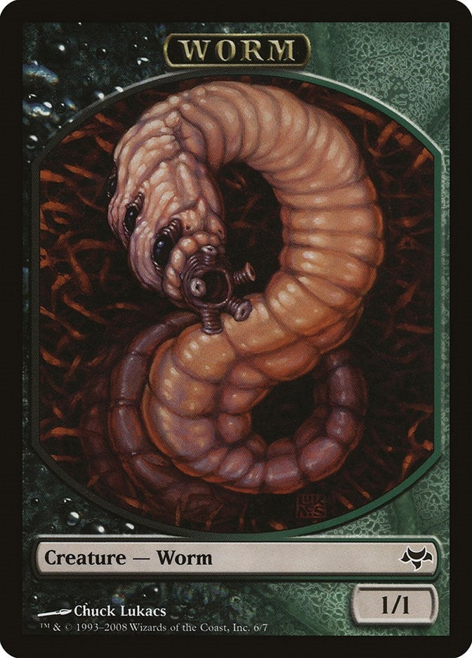 Image for Worm Token (Eventide) (6) - Magic: The Gathering